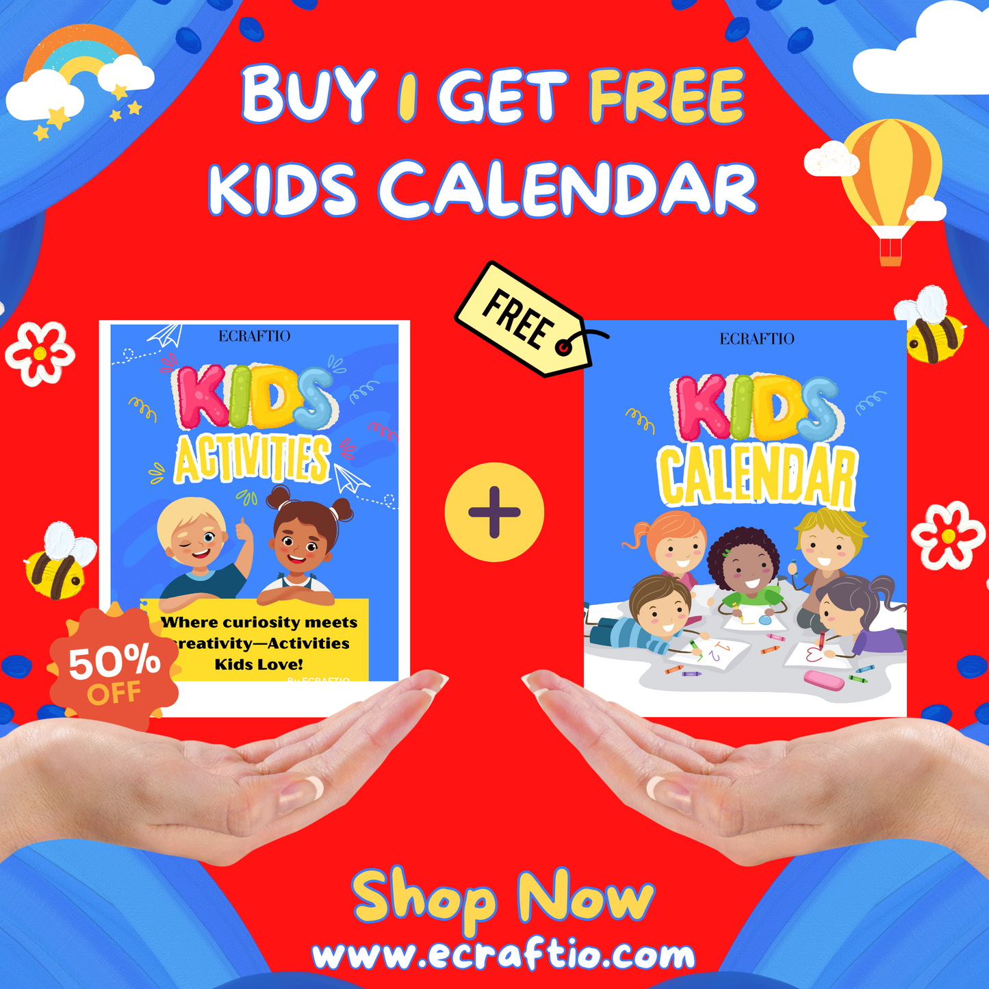 Fun & Educational Kids Activities – 7-in-1 Printable Bundle! (50% OFF + FREE Bonus!)