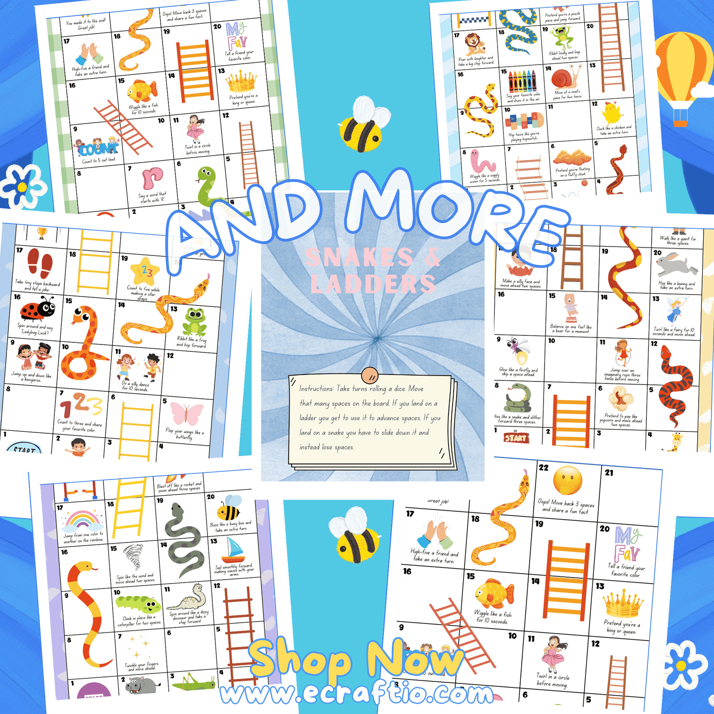 Fun & Educational Kids Activities – 7-in-1 Printable Bundle! (50% OFF + FREE Bonus!)